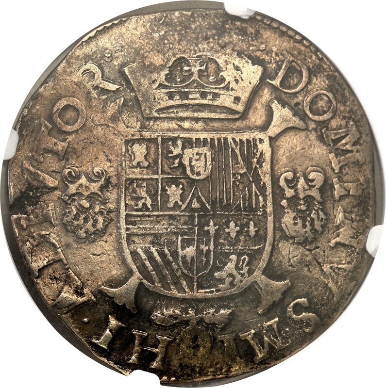 Niderlandy Hiszpańskie, Brabant. Ecu Philippe 1590 Antwerpia NGC XF40 (MAX)